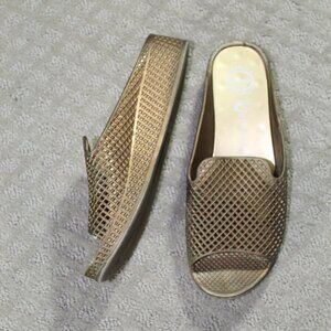 Jeffrey Campbell Havana Last Fling Rubber Jelly Open Toe Slide On Shoes